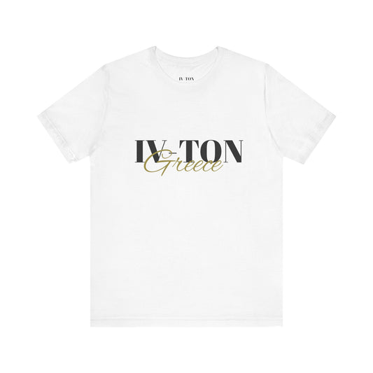 Classical Greece Tee — 'IVY-TON Greece' Minimalist Statue Graphic Shirt